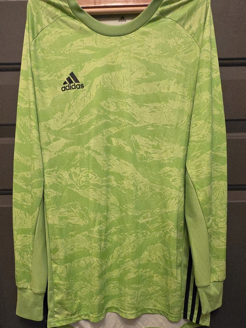 Adidas Climalite Green Goalkeeper Soccer Jersey